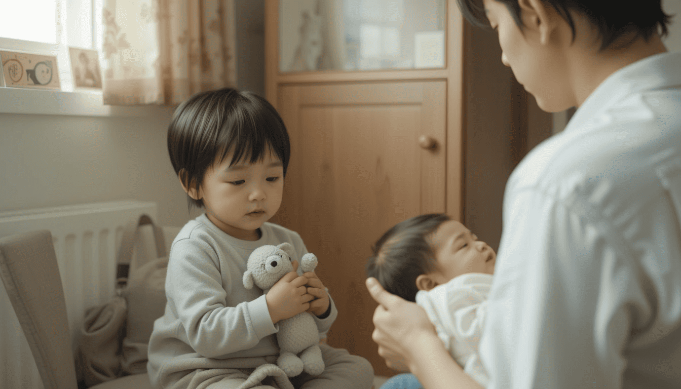 동생 태어난 후 달라진 첫째 관련 사진