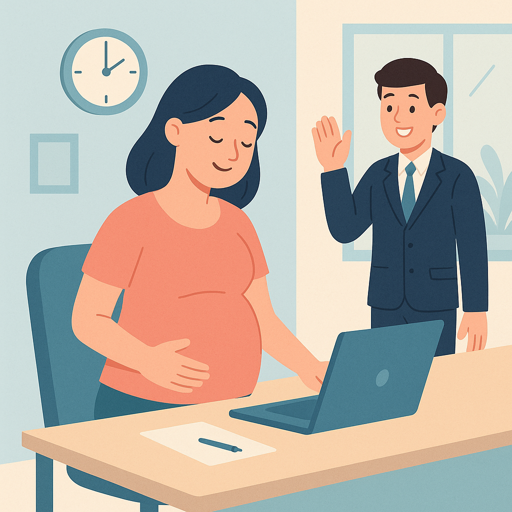 임산부 출퇴근 시간 변경 관련 사진