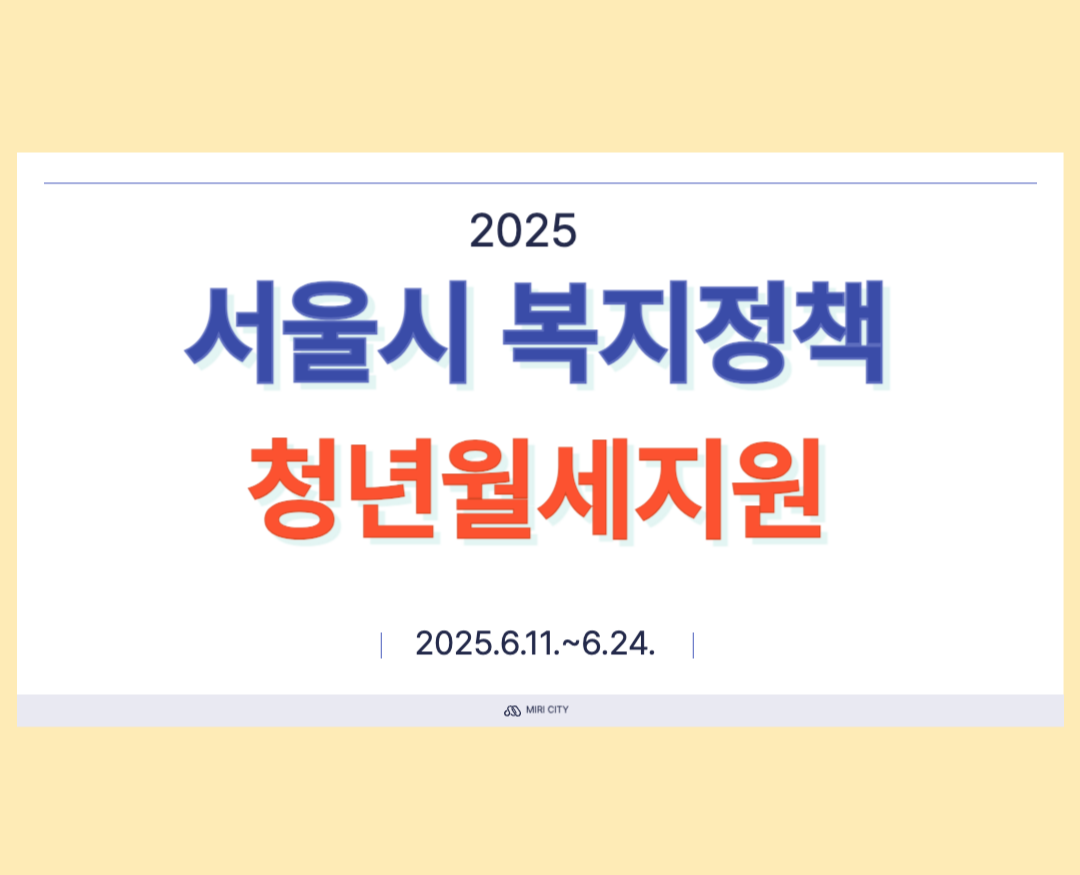 서울 청년월세지원