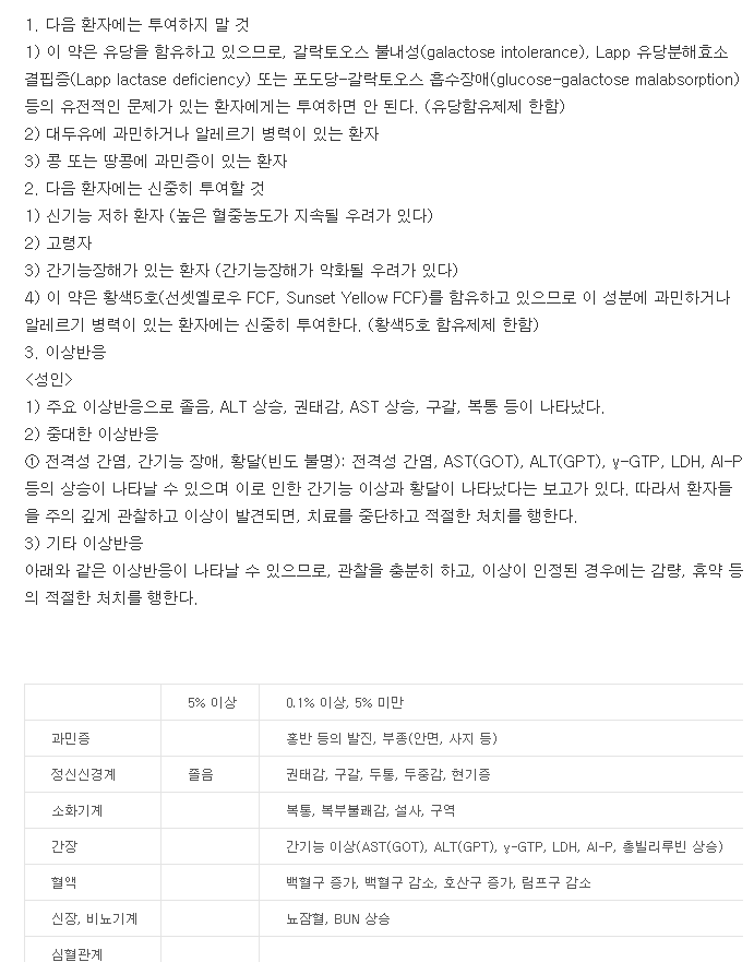 올로파정-복용-주의사항