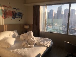 10일 정도 머물렀던 방콕 퀸 시리킷 공원 근처 모데나 바이 프레이저 방콕 호텔 레지던스