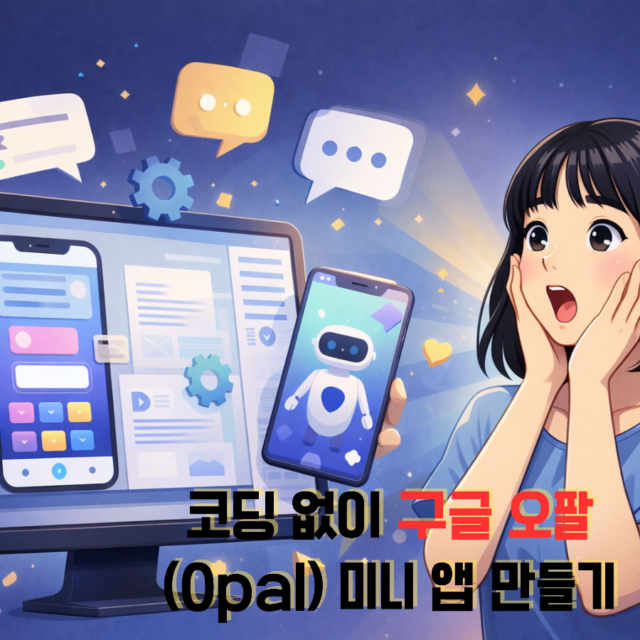 alt="코딩 없이 구글 오팔(Opal) 미니 앱 만들기"