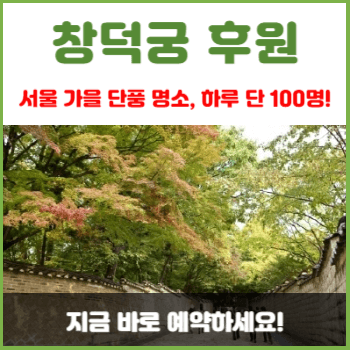 서울-가을-단풍-명소-창덕궁-후원