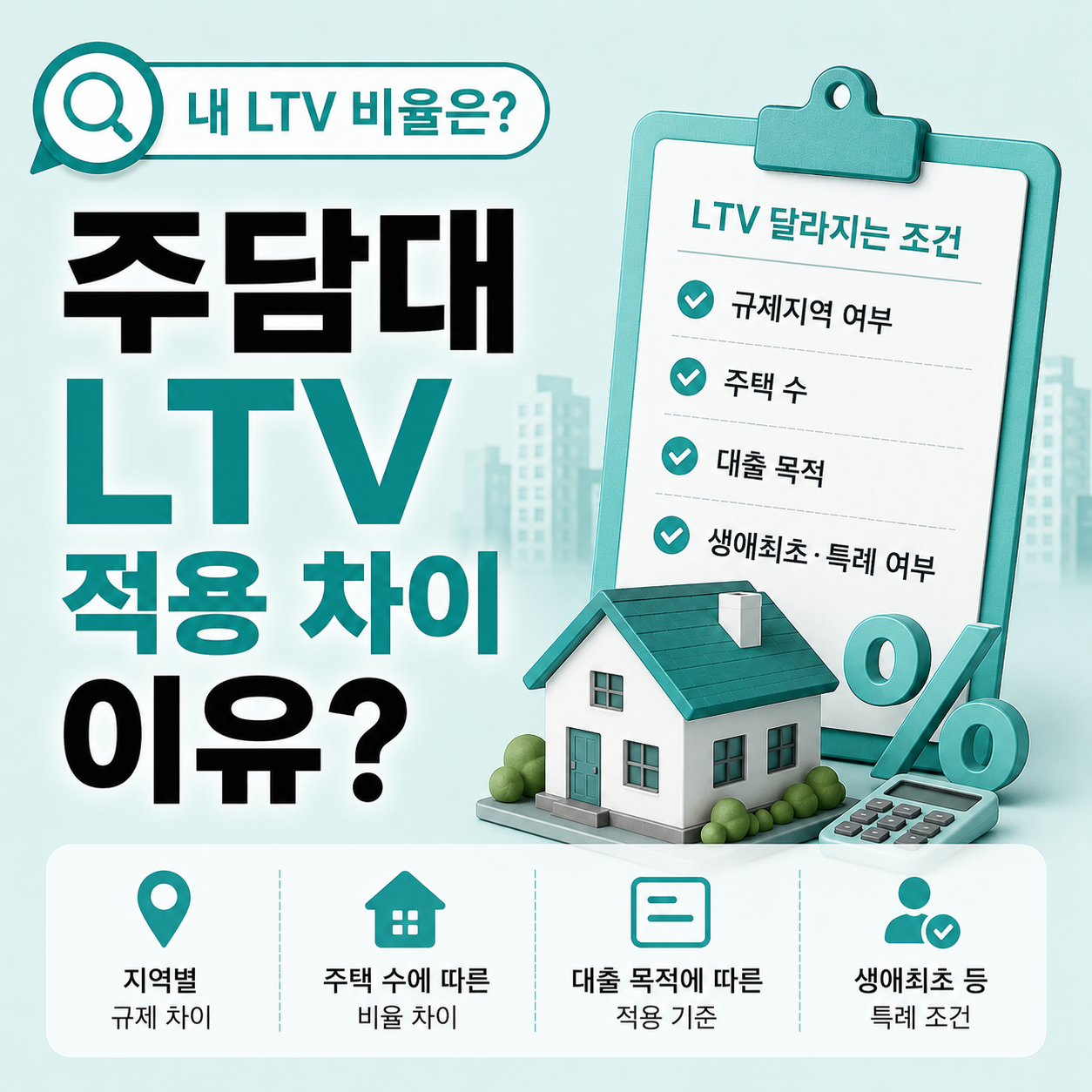 LTV 적용 비율 다시 확인해야 하는 경우 안내