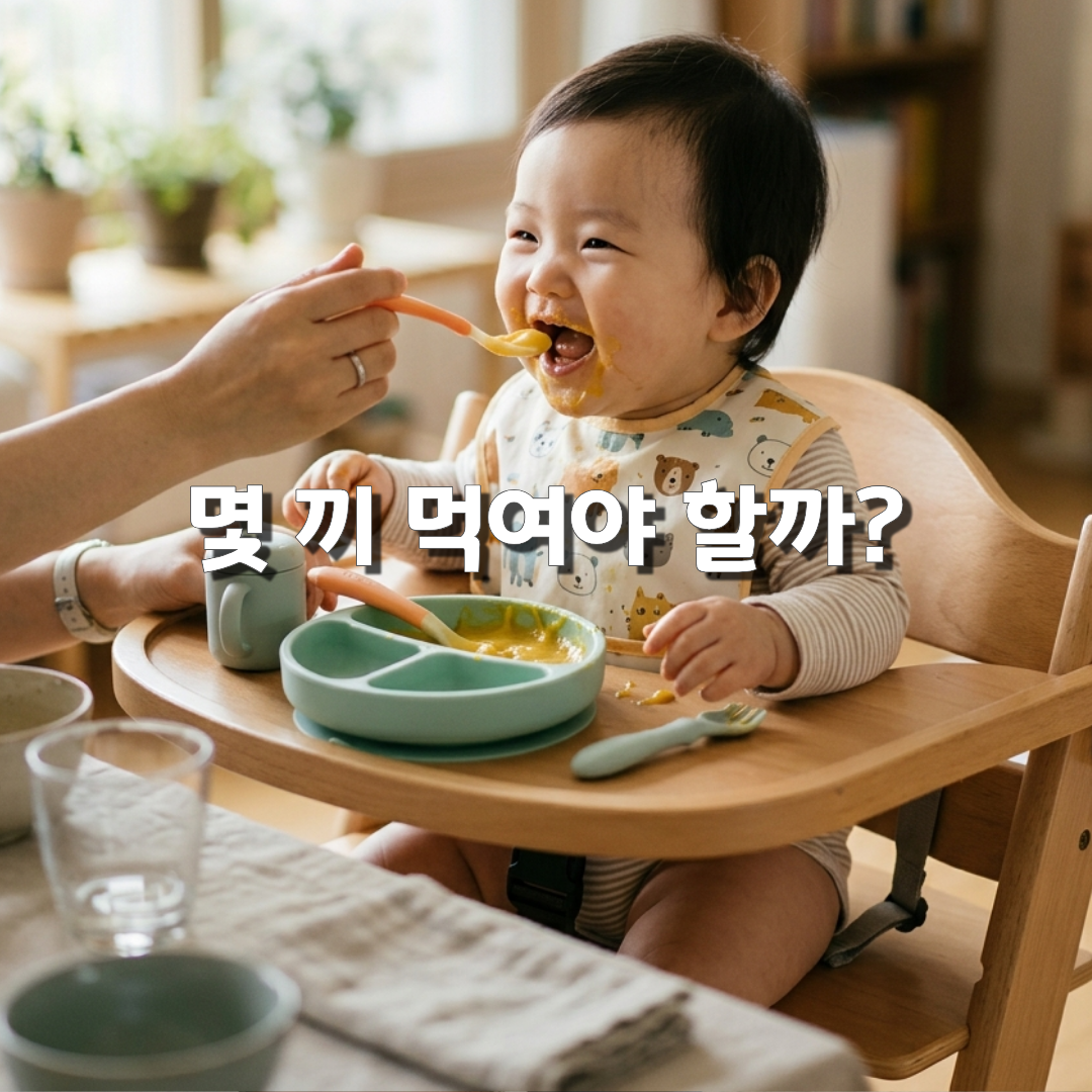 아기 이유식 개월별 가이드🥣 횟수·질감·식사량 변화 총정리