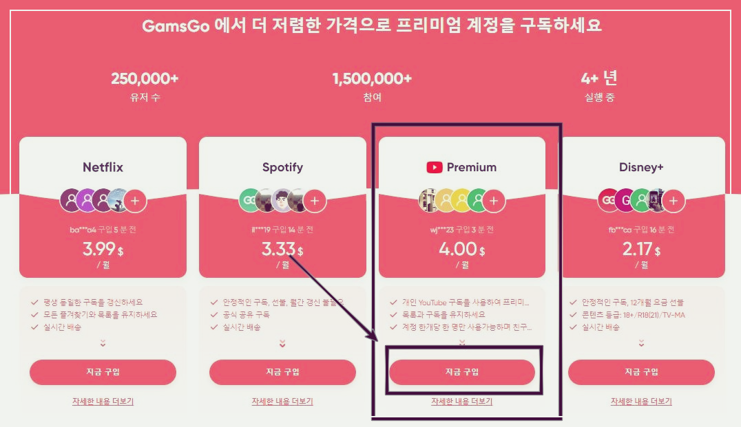 유튜브 프리미엄 가족공유 한국 설정 주의사항