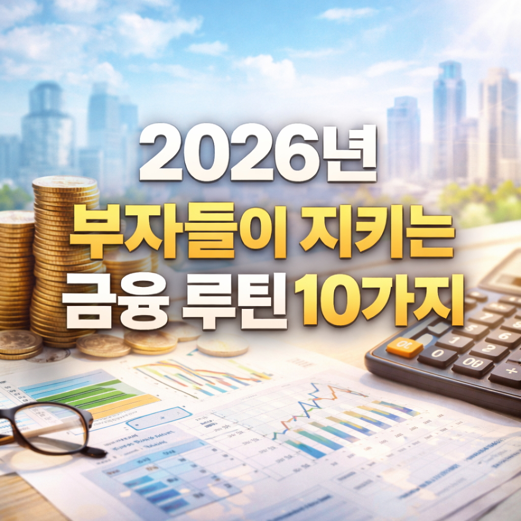 돈이 새지 않는 사람들의 비밀｜2026년 부자들이 지키는 금융 루틴 10가지