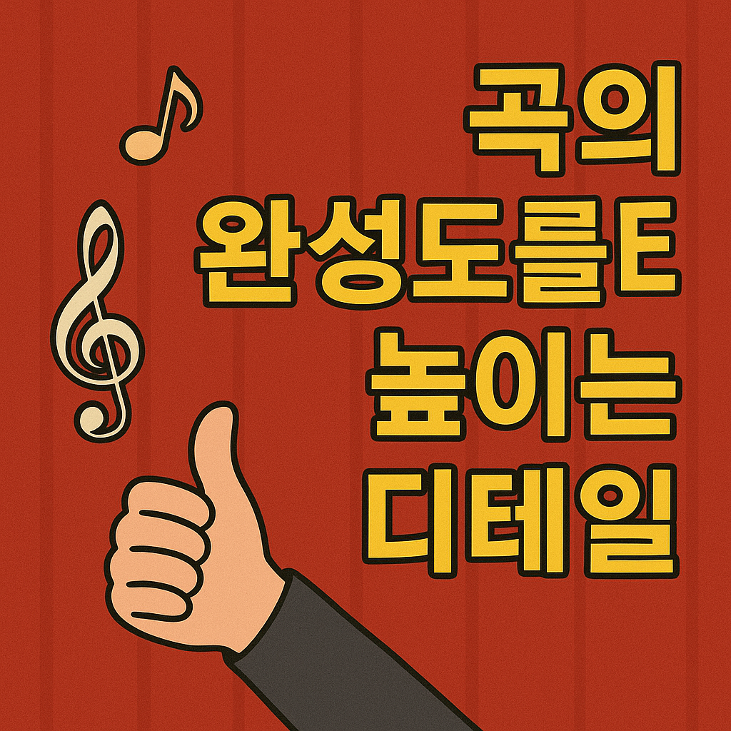 곡의 완성도를 높이는 디테일 사진