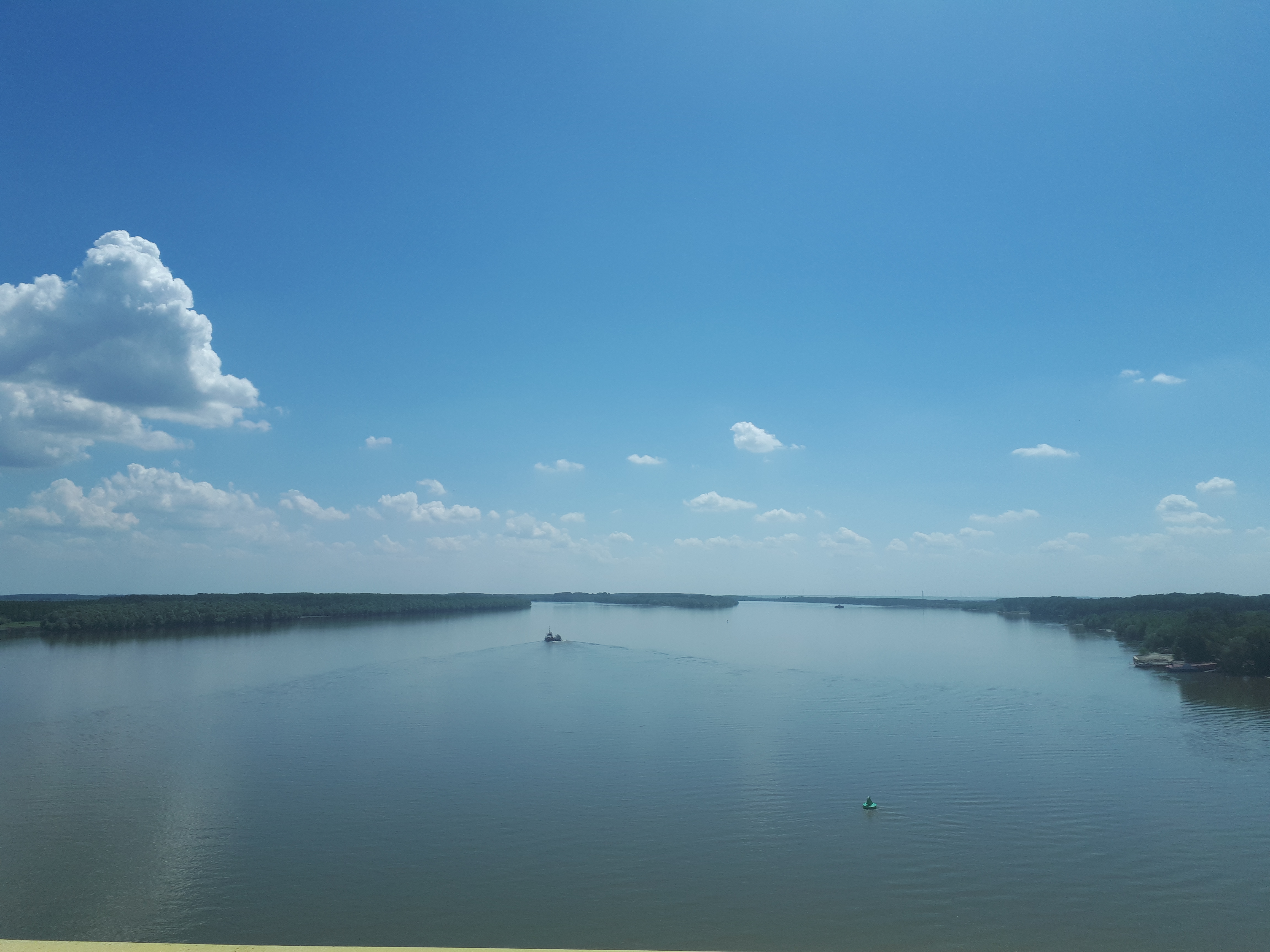 루마니아 흐르쇼바 한가로운 다뉴브 강