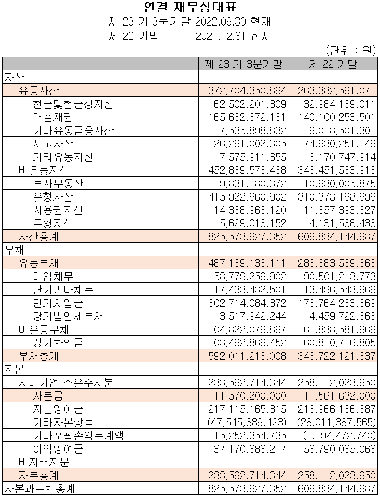 아이티엠반도체 - 재무상태표
