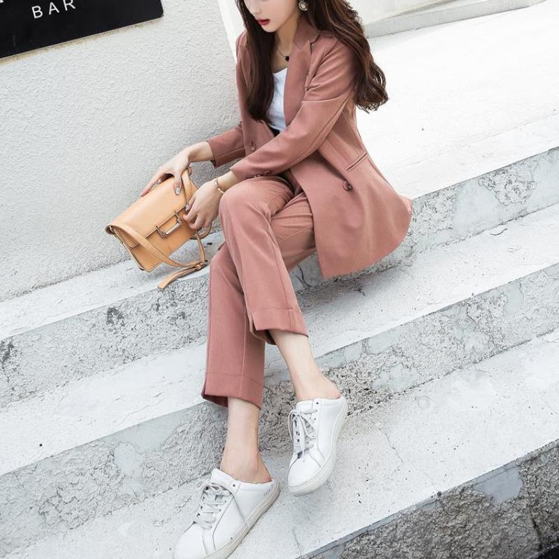 TS 캐주얼 세미 오피스룩 자켓 슬랙스 세트 2컬러 T1530