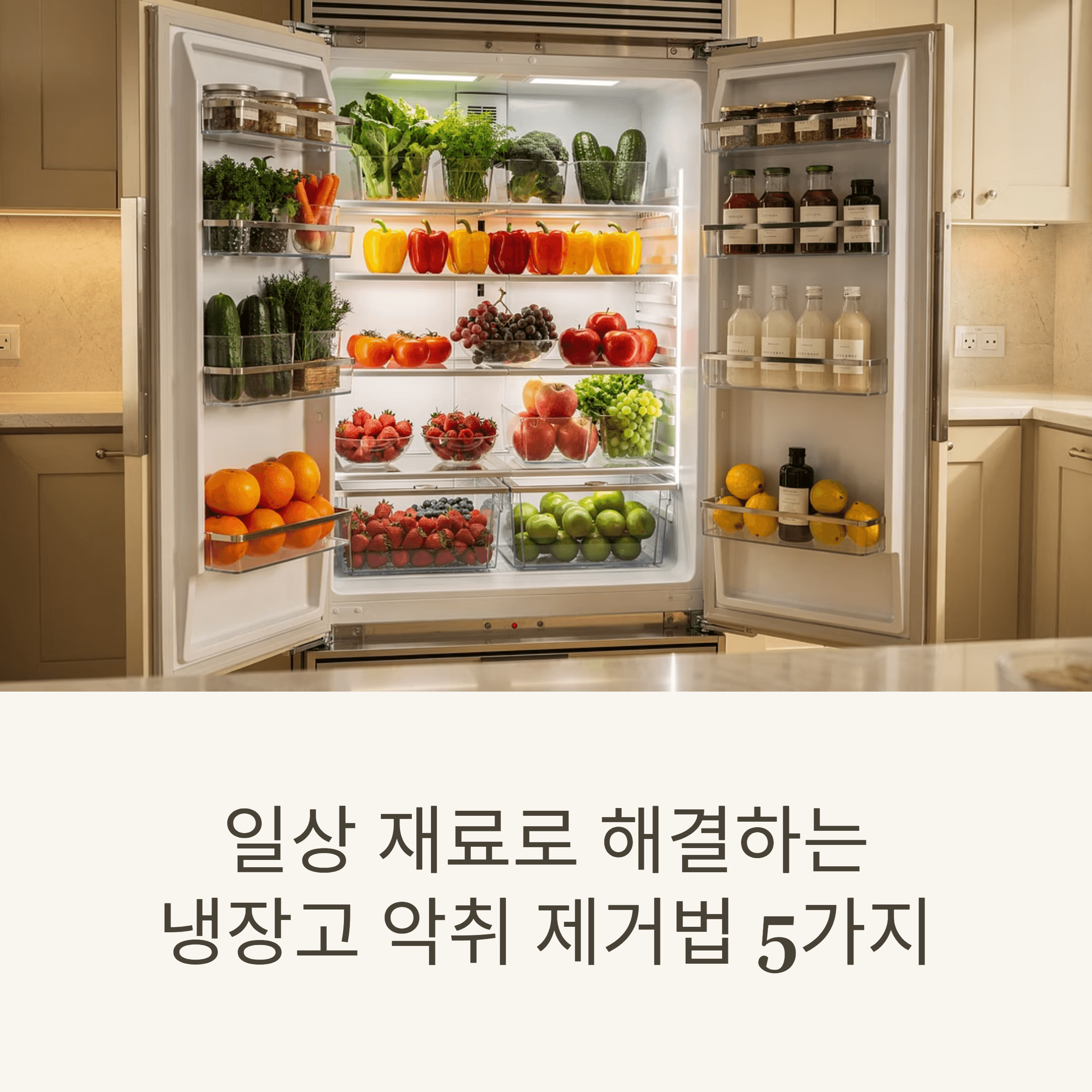 일상 재료로 해결하는 냉장고 악취 제거법 5가지