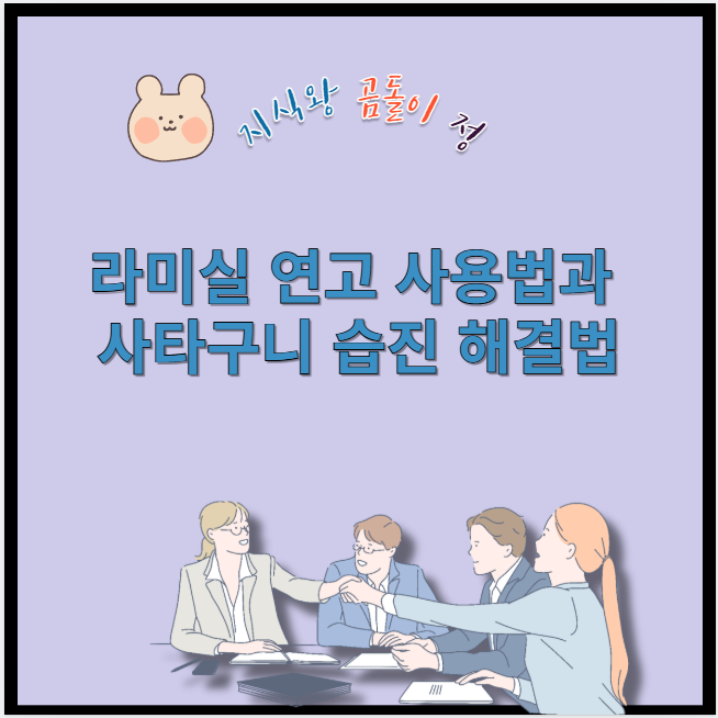 라미실 연고 사용법과 사타구니 습진 해결법