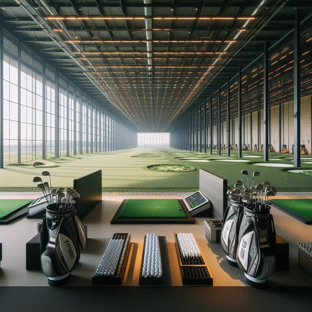 실내골프연습장 배경
