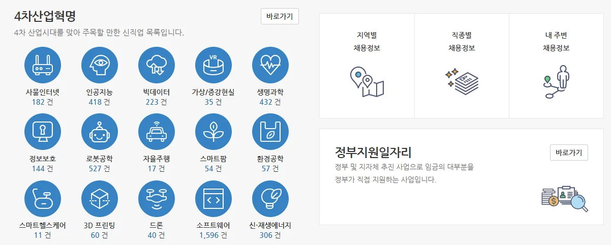 워크넷 홈페이지