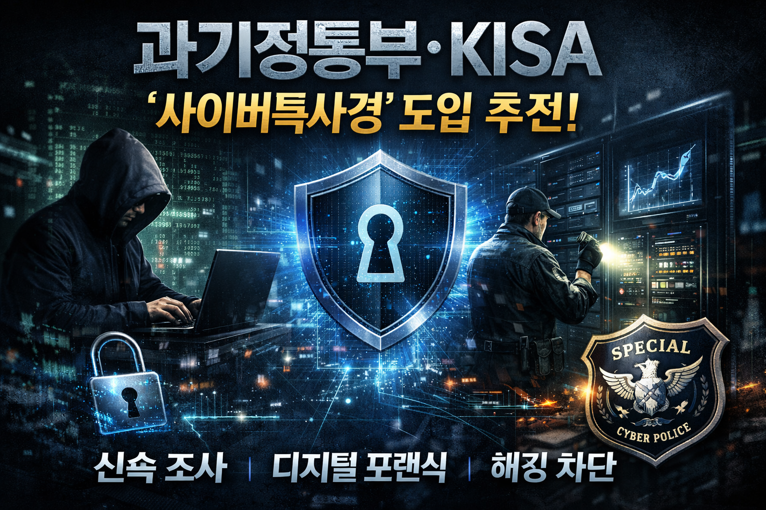 과기정통부·KISA에 특별사법경찰 권한을 부여하는 ‘사이버특사경 도입법’ 발의 내용과 기대효과, 적용 범위, 쟁점을 한눈에 정리합니다