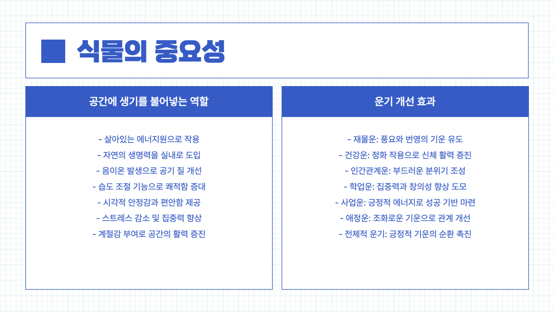 풍수 인테리어 좋은 식물