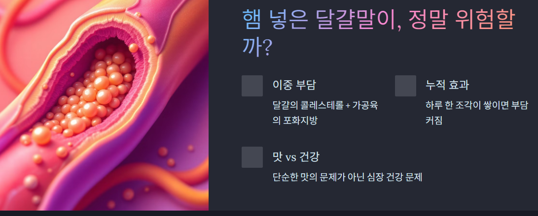 햄 넣은 달걀말이, 정말 위험할까?