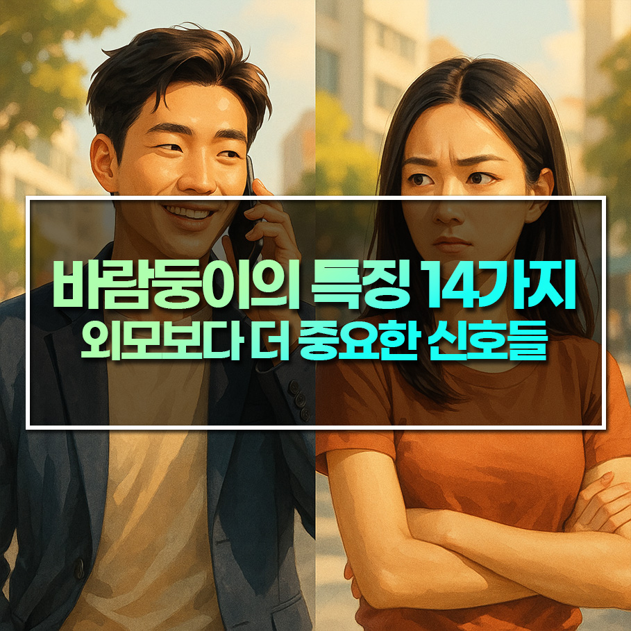 바람둥이의 특징 14가지 – 외모보다 더 중요한 신호들