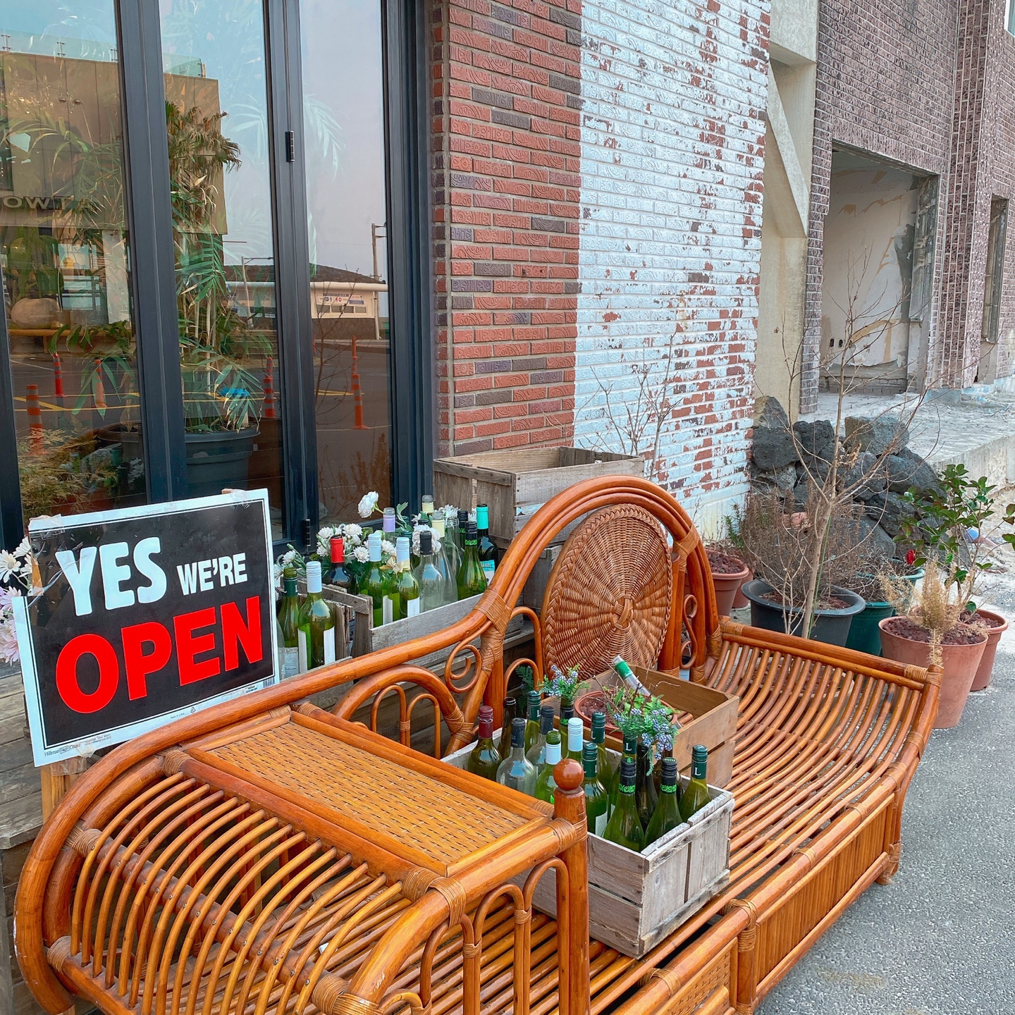 제주 곽지해수욕장 빨간벽돌 주택개조 카페 쿠이