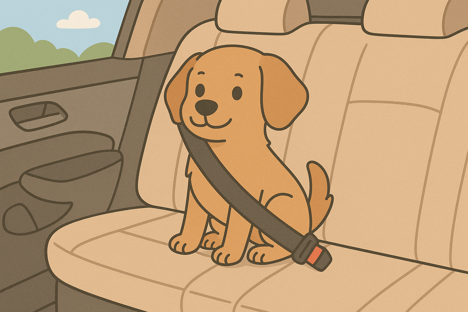 강아지 안전벨트