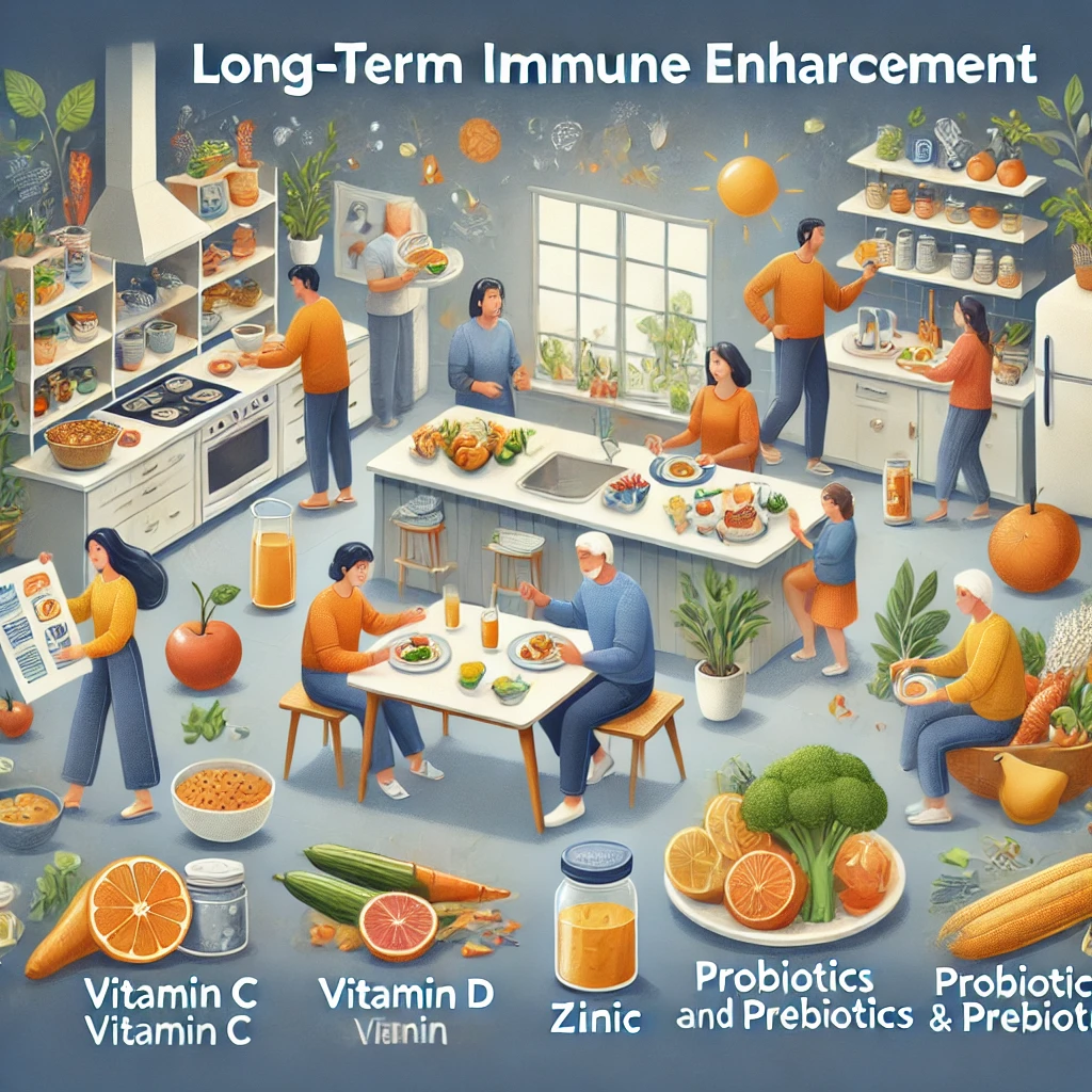 장기적인 면역력 강화를 위한 영양 팁