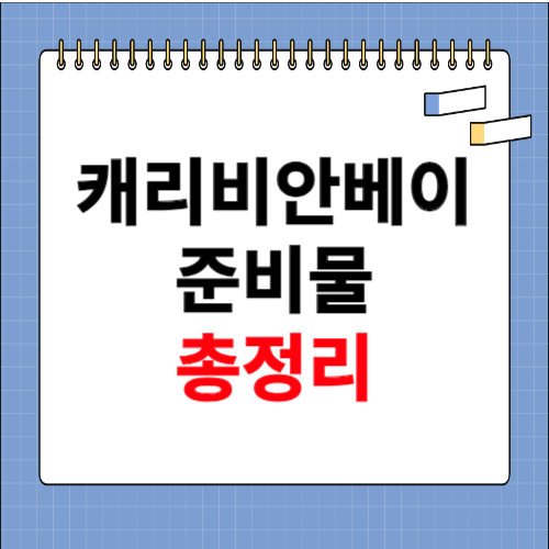 캐리비안베이 준비물