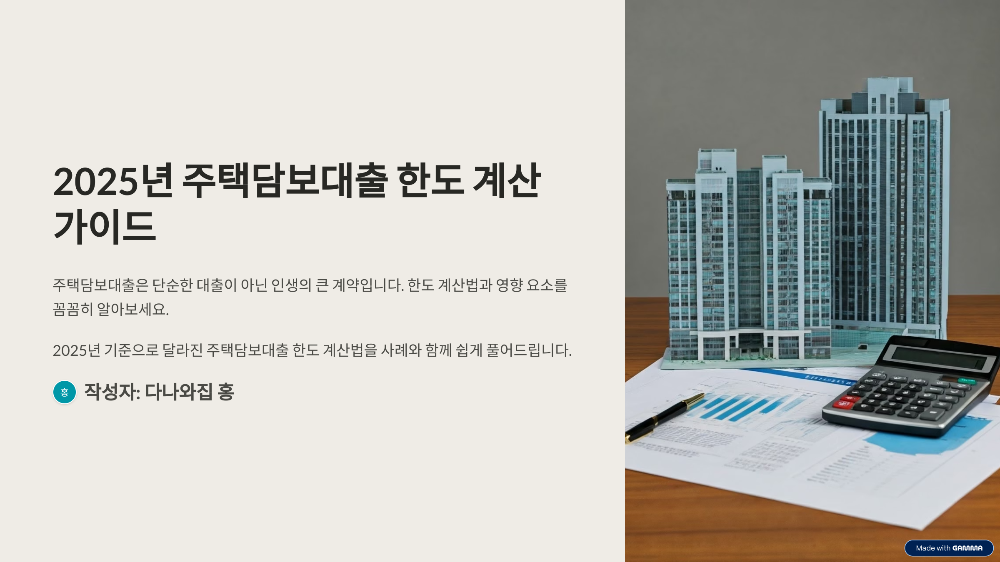 주택담보대출한도