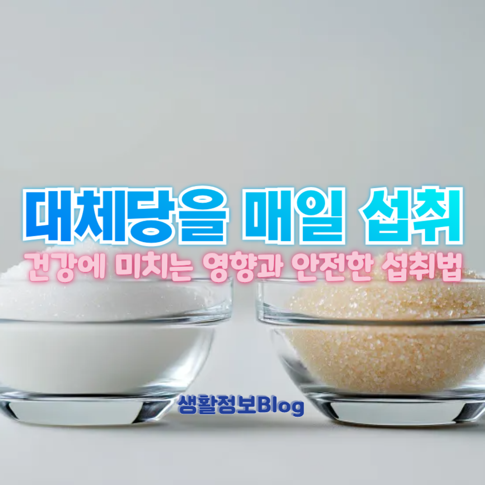 대체당을 매일 섭취