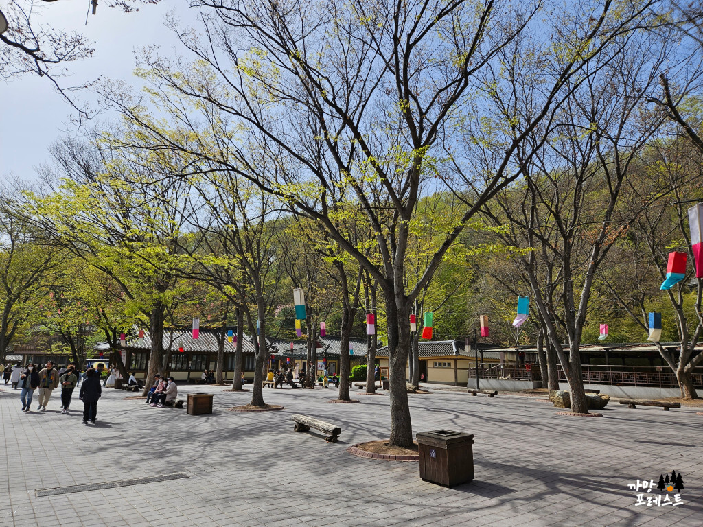 용인 한국 민속촌 입구