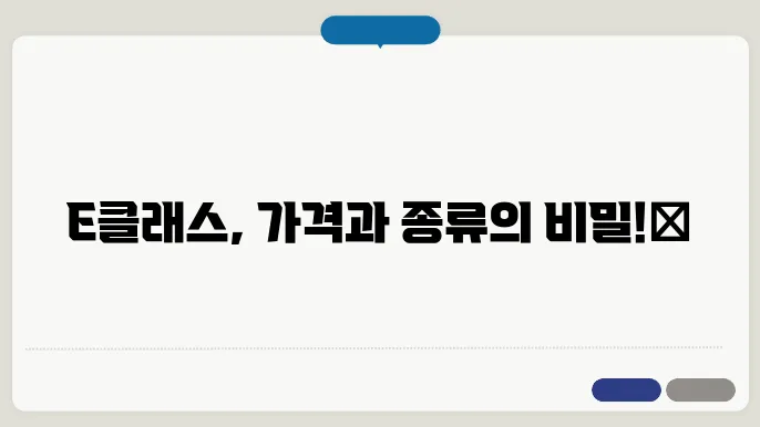 E클래스 종합 평가