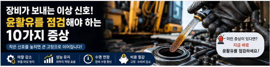 장비가 보내는 이상 신호!