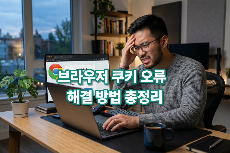 브라우저 쿠키 오류 해결 대표 이미지
