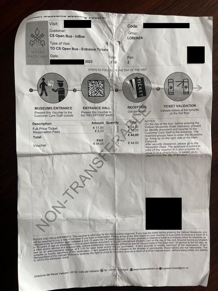 Tiqets-사무실-교환-바티칸-미술관-박물관-티켓-교환권