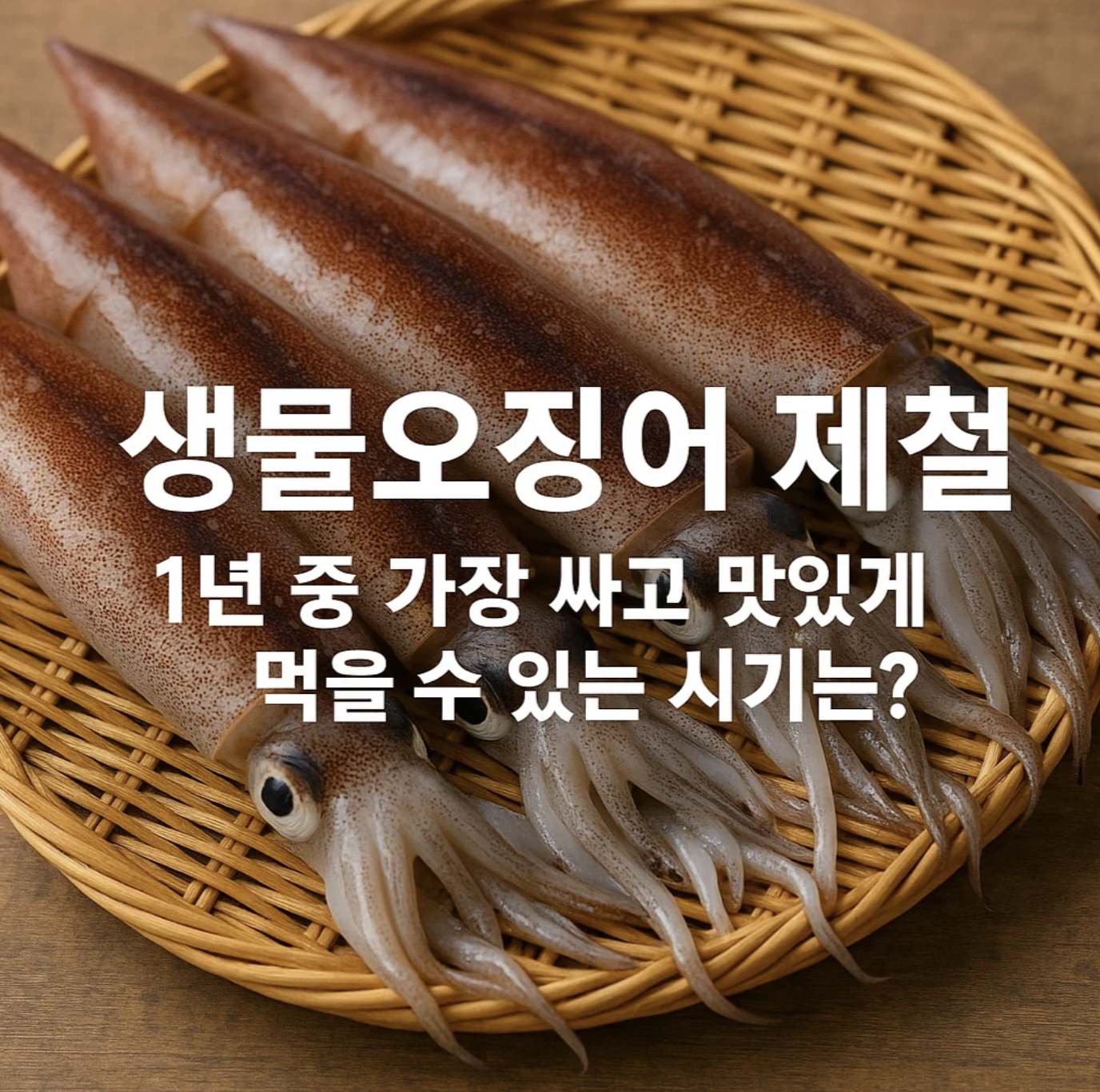 생물오징어 제철, 1년 중 가장 싸고 맛있게 먹을 수 있는 시기는?
