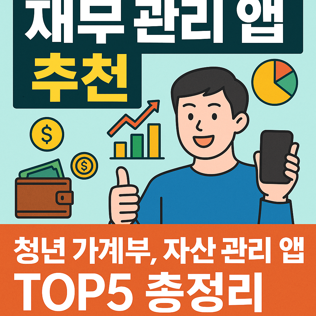 청년 가계부, 자산 관리 앱 TOP5 총정리