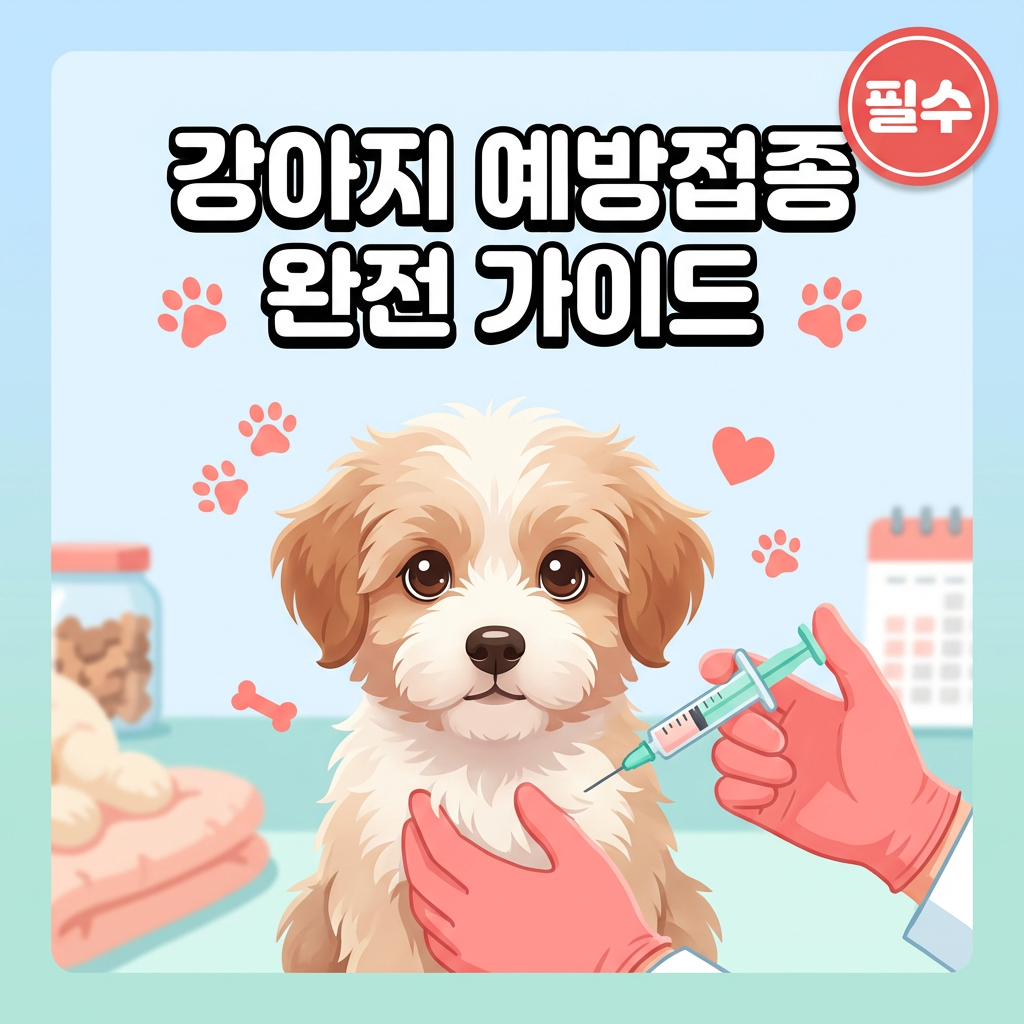 강아지 예방접종 스케줄, 생후 6주부터 어른견까지 한눈에 정리