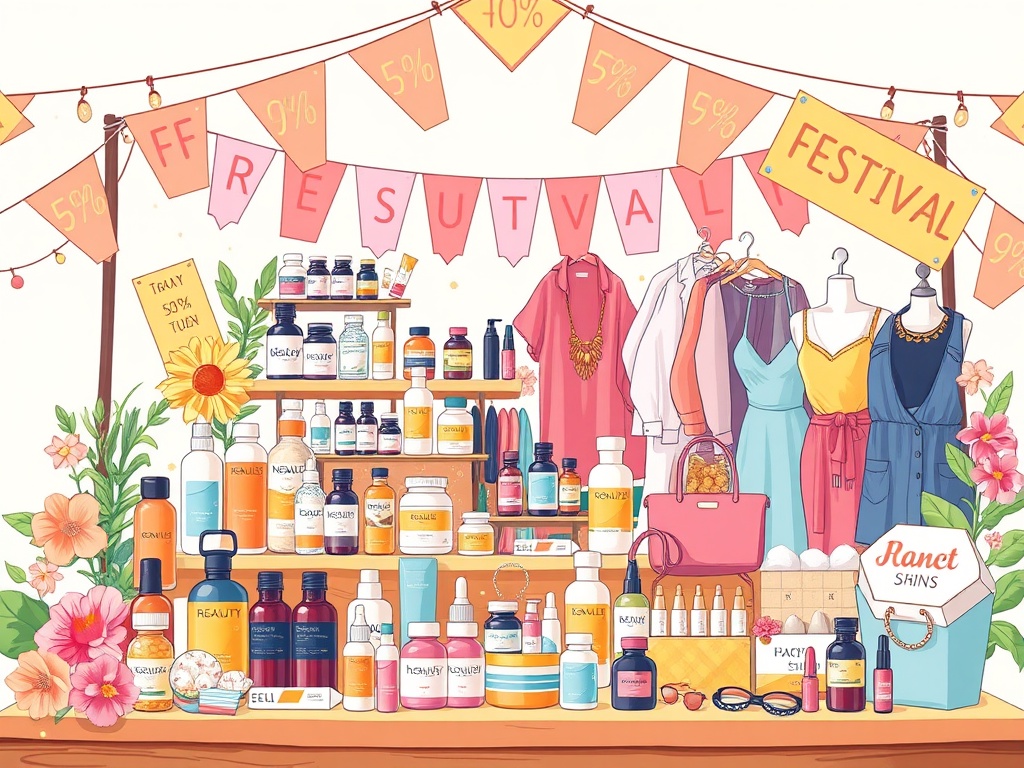 뷰티,건강,패션 할인 행사 관련 사진