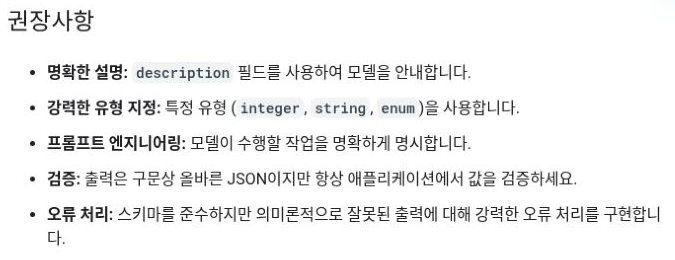Google 공식 문서가 JSON 구문과 값 검증을 구분한 권장사항