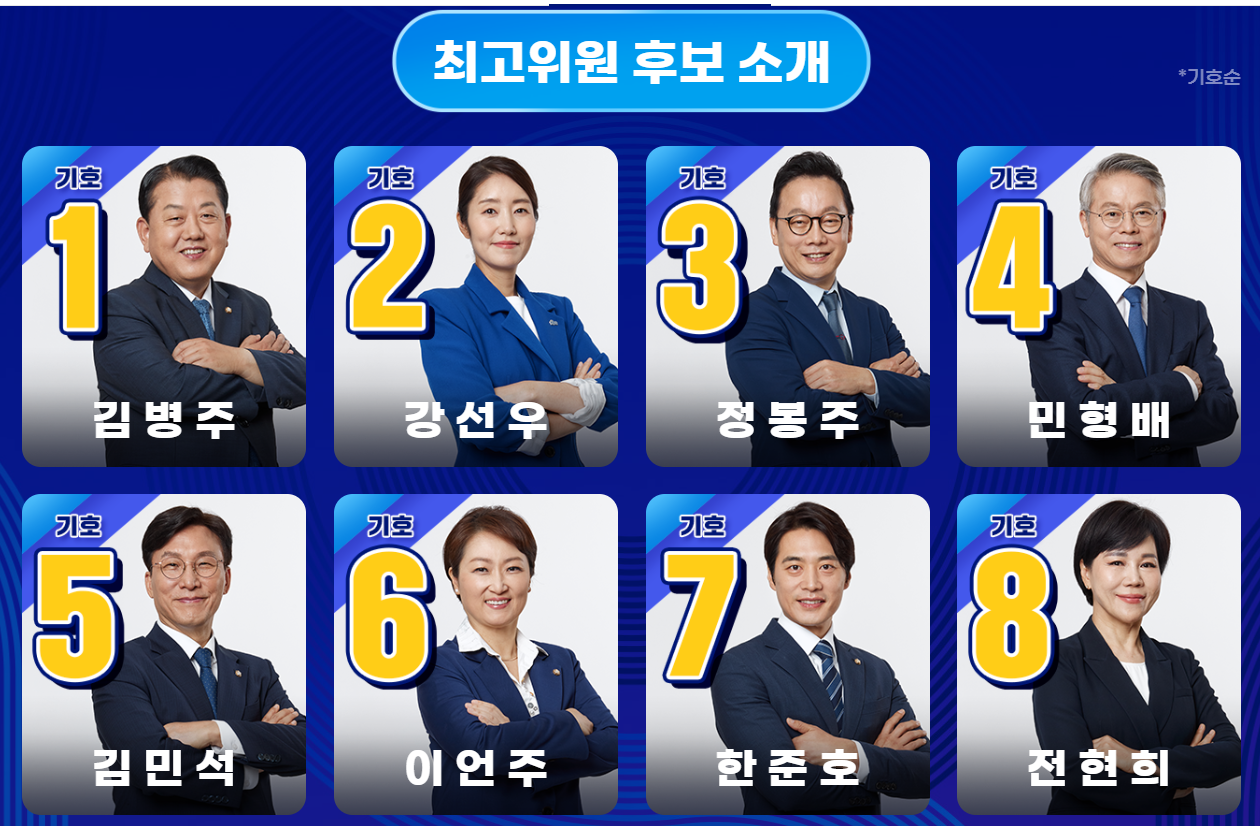 최고위원 후보들