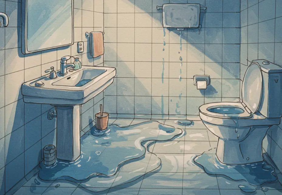화장실 물 고이는 꿈 해몽