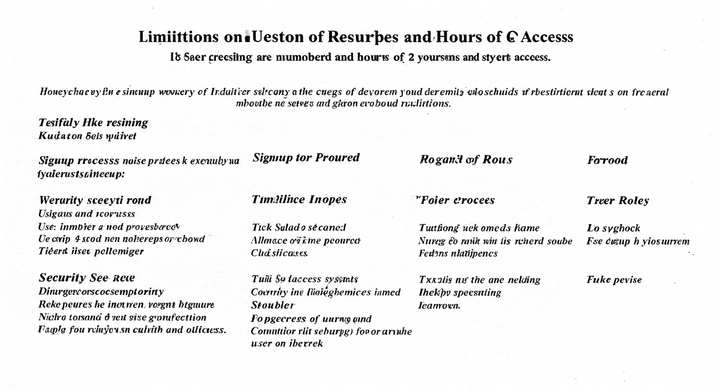 출입 인원과 시간은 어떻게 제한되나요?