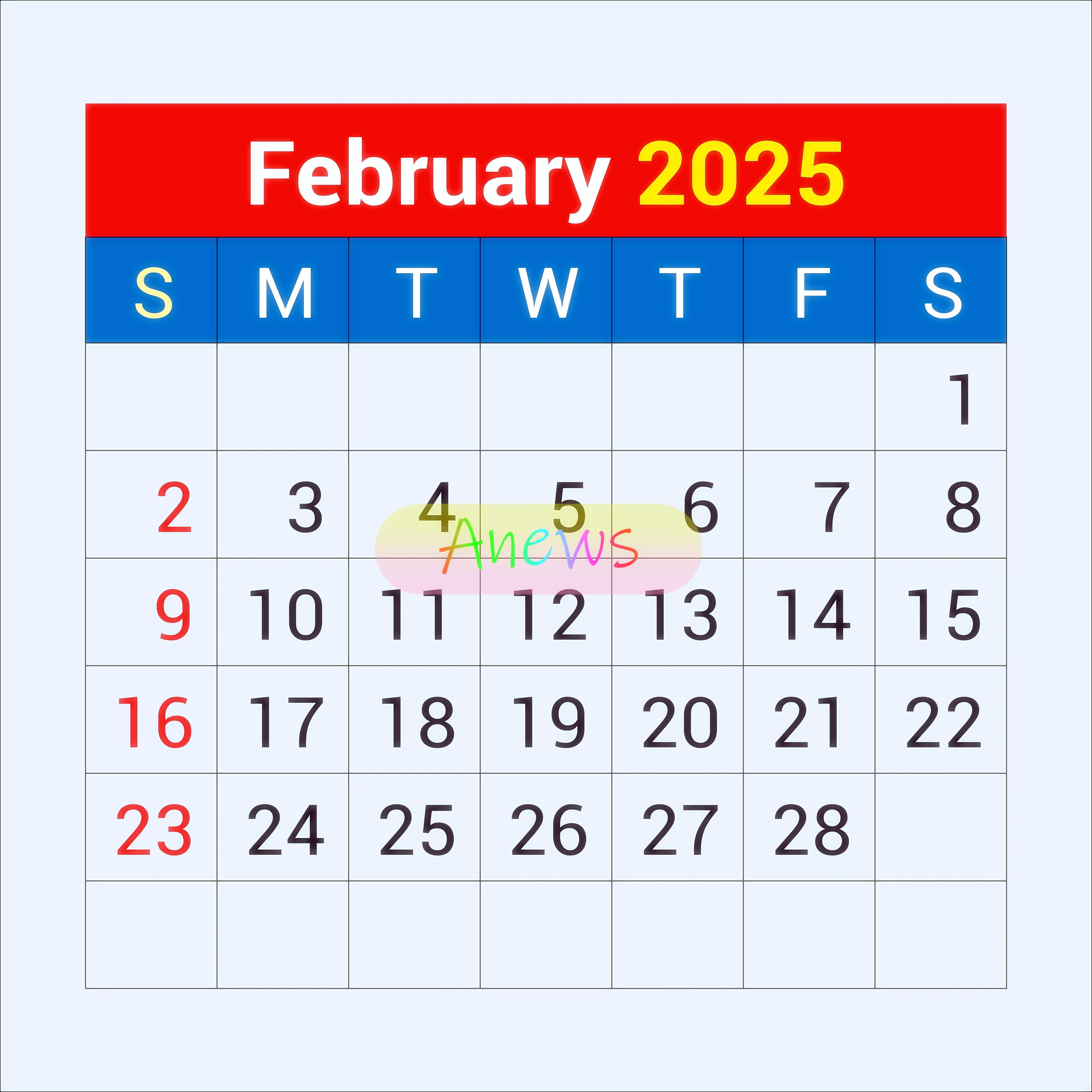 2025년 달력