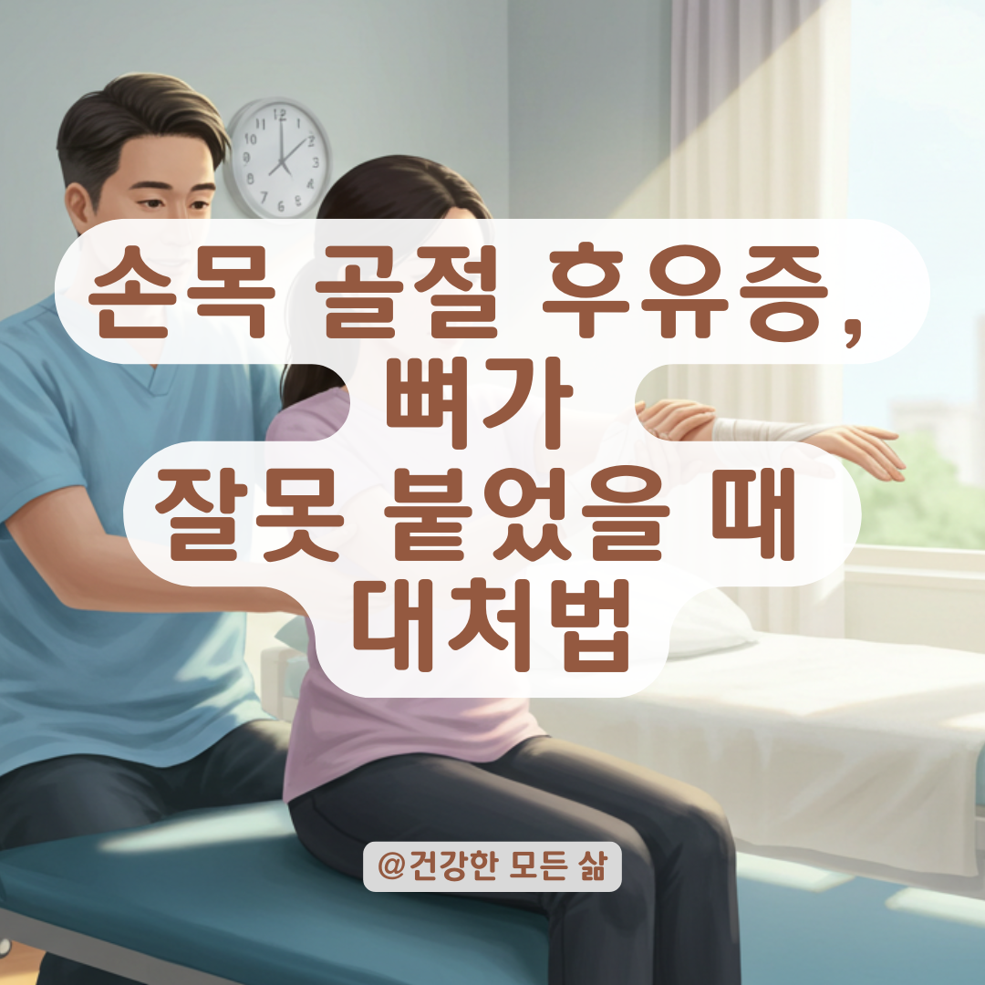 손목 골절 수술 후 뼈가 잘못 붙었다면? 후유증 대처 방법 정리.