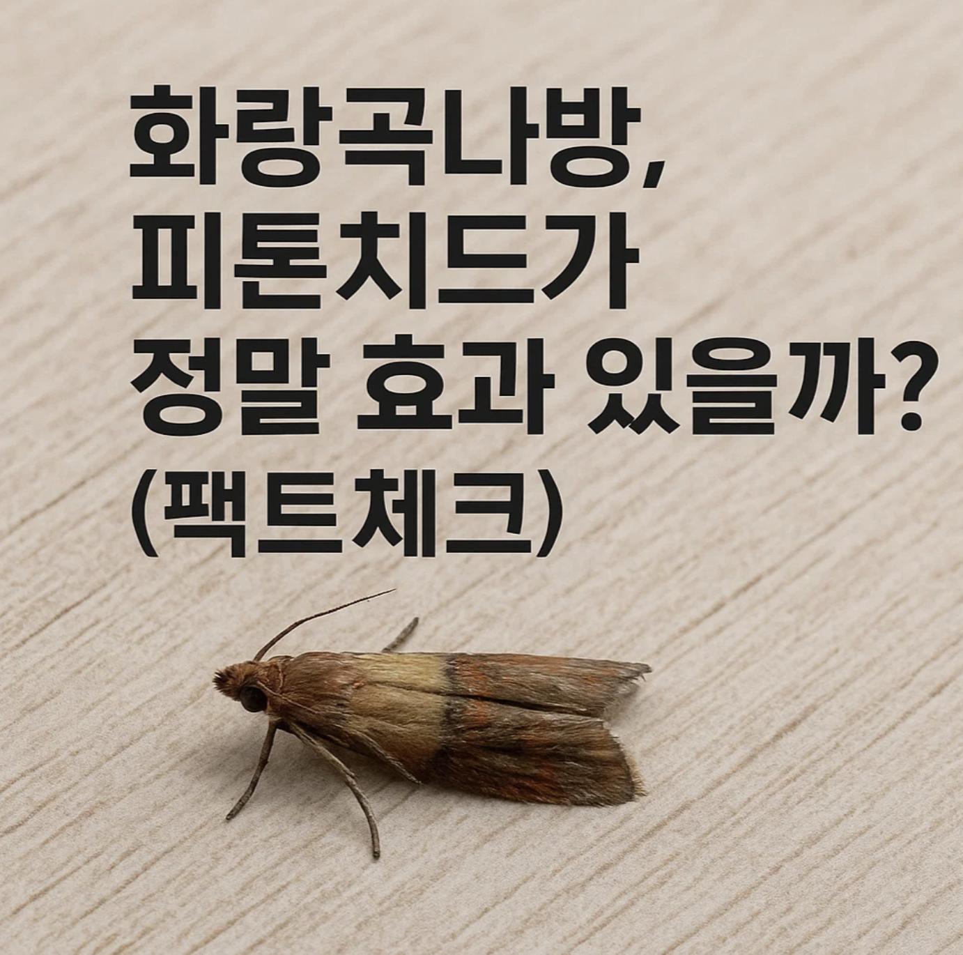 화랑곡나방, 피톤치드가 정말 효과 있을까? (팩트체크)
