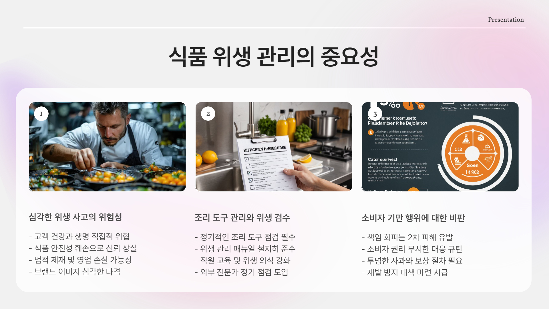 식품 위생 관리, 어디까지 신뢰할 수 있나