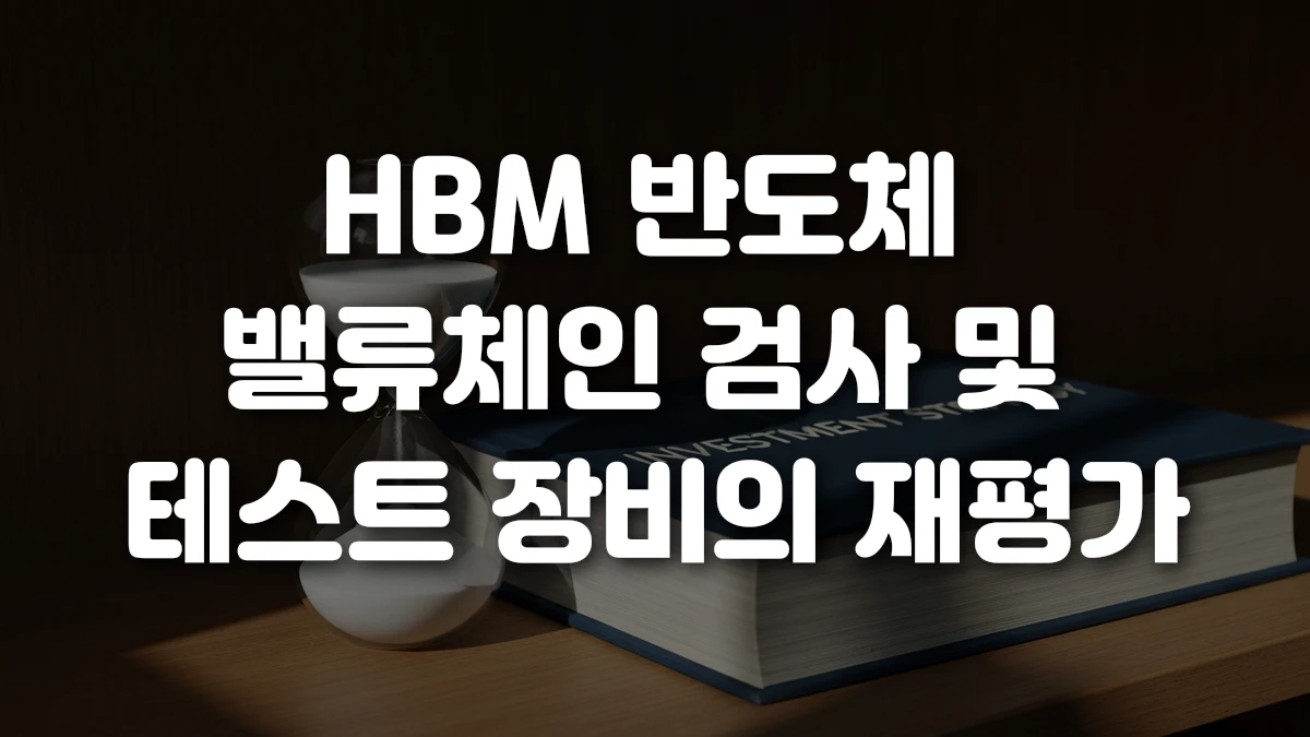 HBM 반도체 밸류체인 검사 및 테스트 장비의 재평가