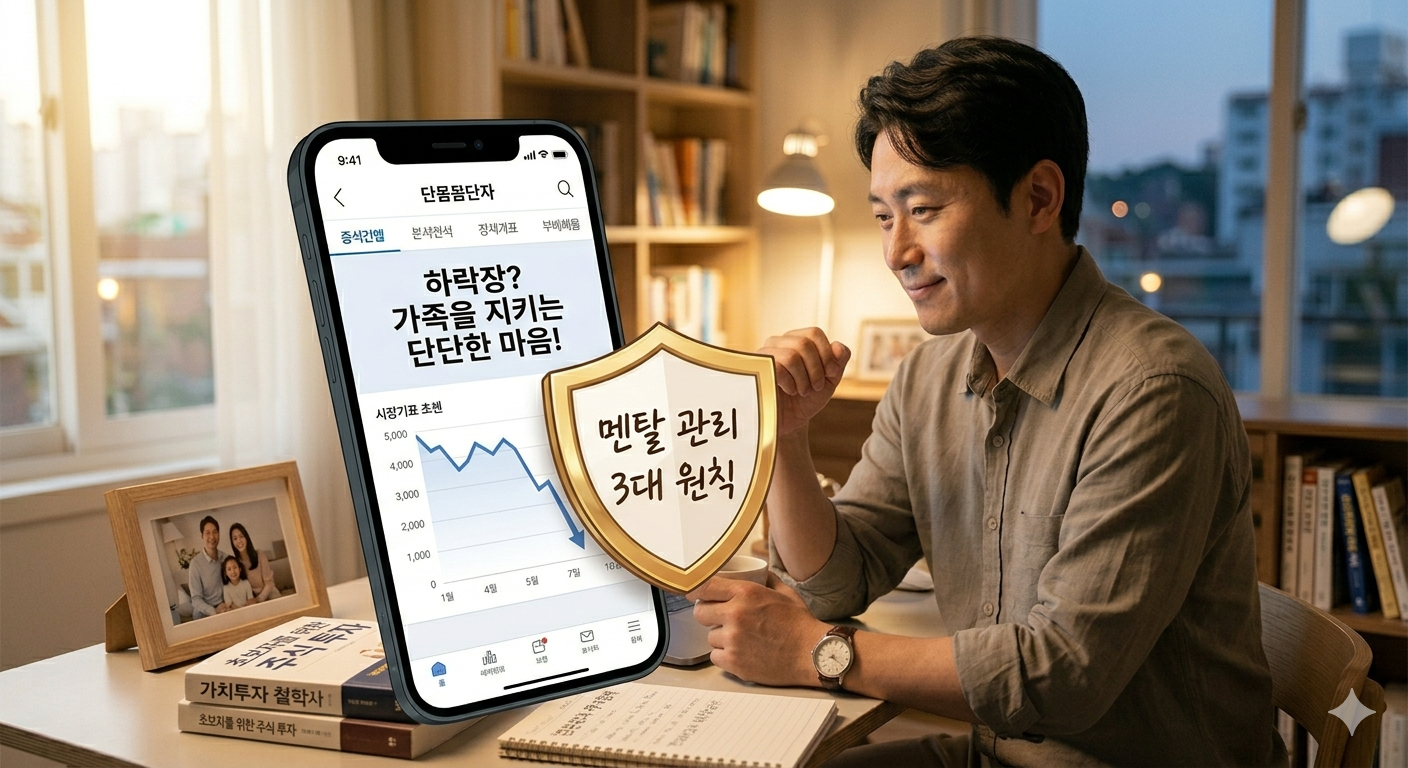 [주식 공부 4편 - 완결] 하락장이 와도 잠이 잘 오는 '투자 멘탈' 지키는 3가지 원칙