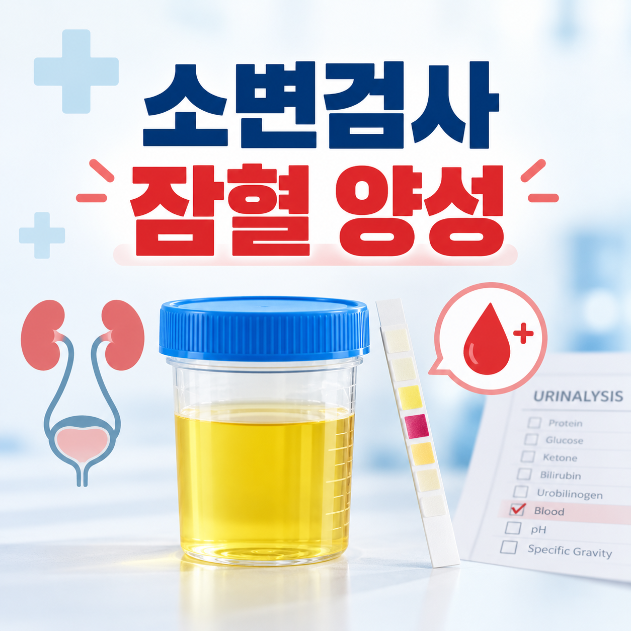 소변검사 잠혈 양성