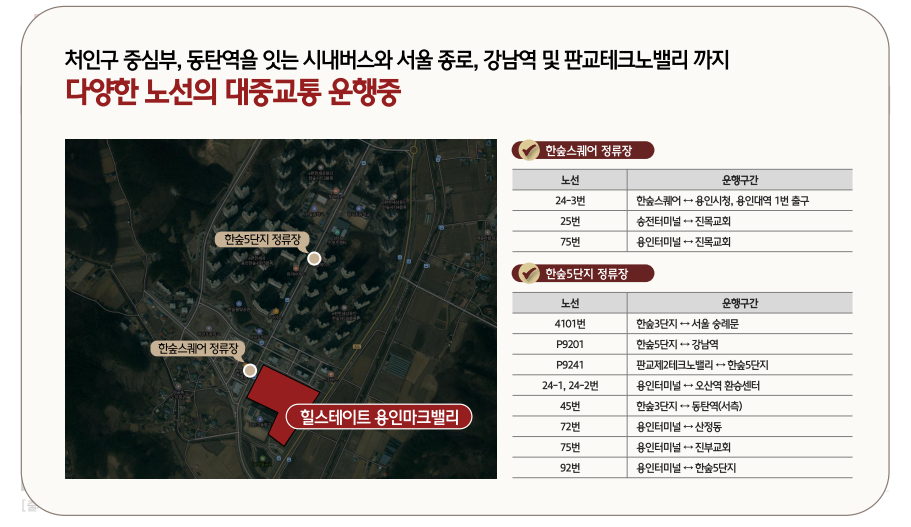 용인마크밸리 대중교통